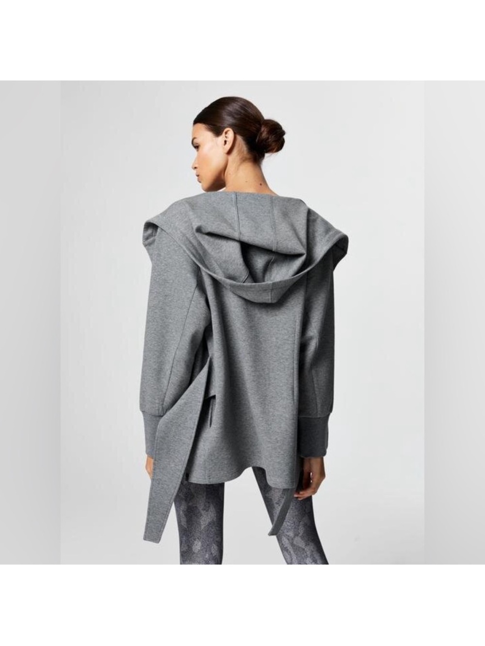 Varley Cove Wrap Hooded Sweatshirt Jacket Gray Size Small - Picture 2 of 9